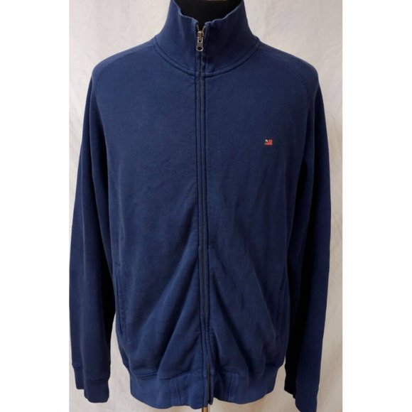 Polo Jeans Co Ralph Lauren Full Zip Flag Logo Heavyweight Fleece Jacket - Picture 1 of 11